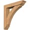 Ekena Millwork Thorton Traditional Smooth Bracket w/ Offset Brace, Western Red Cedar, 5 1/2"W x 26"D x 26"H BKT0604X26X26THR01SWR - alternate 1